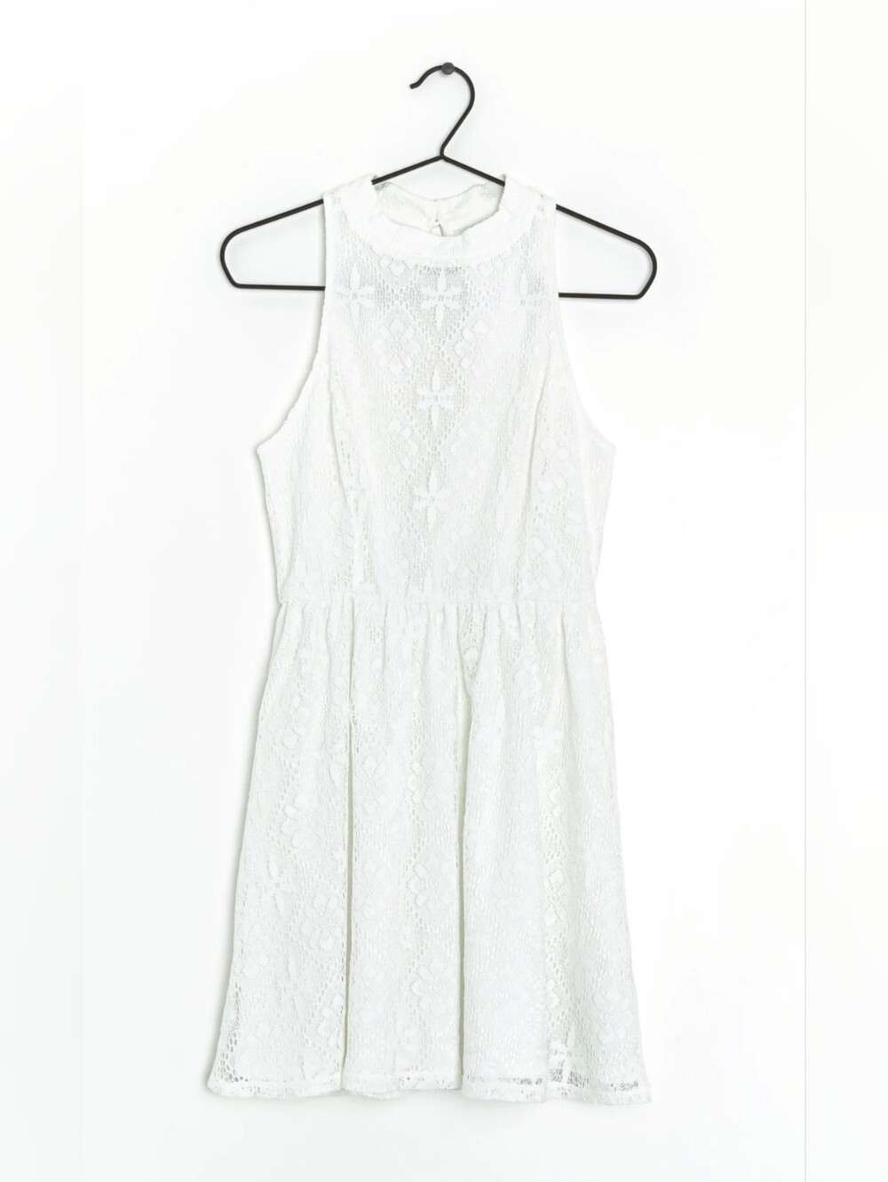 Abercrombie & Fitch White Lace High-Neck Dress Size Medium